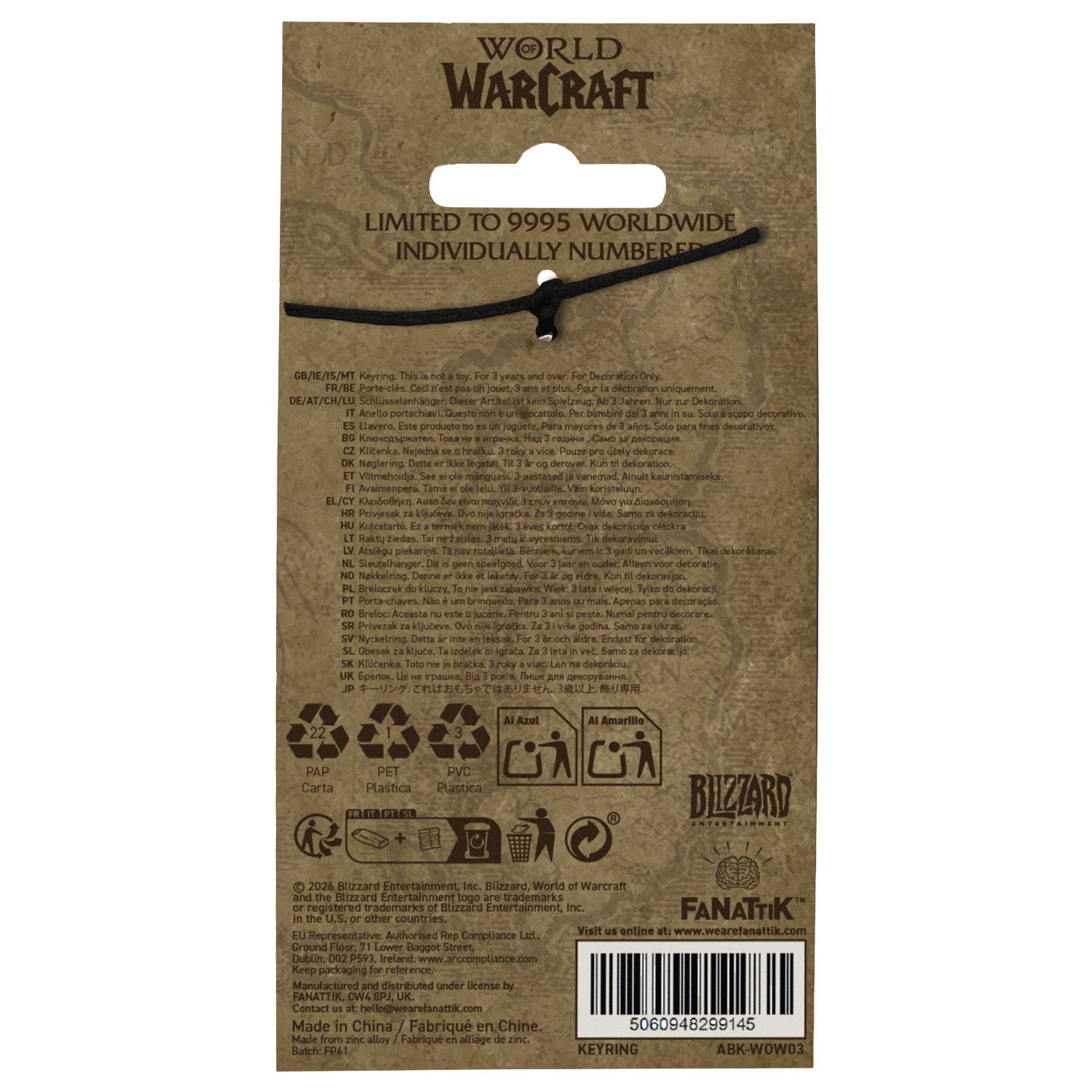 World of Warcraft - Limited Edition Murloc Key Ring