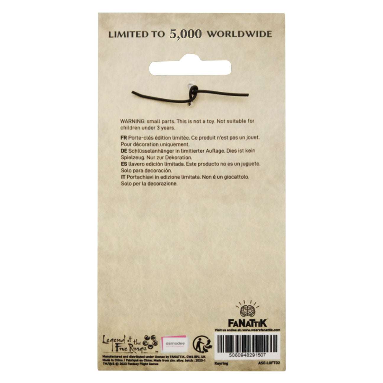 Legend of the Five Rings Limited Edition Key Ring