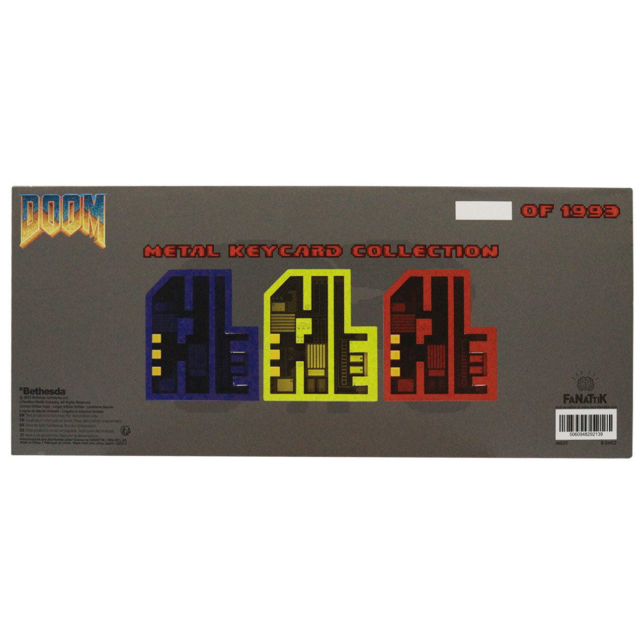 DOOM 30th Anniversary Pixel Key Set of 3