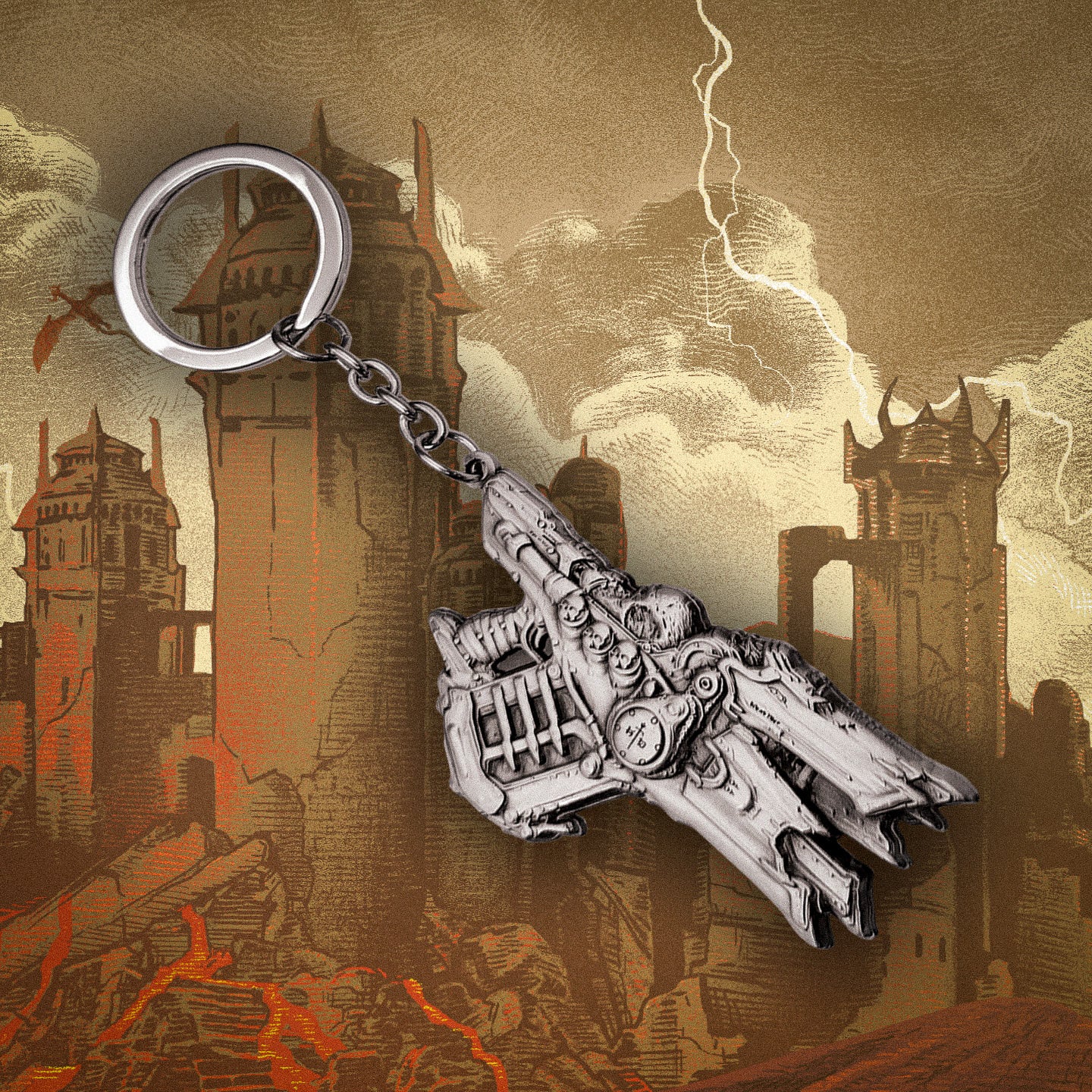 DOOM: The Dark Ages Limited Edition Skullcrusher Keyring