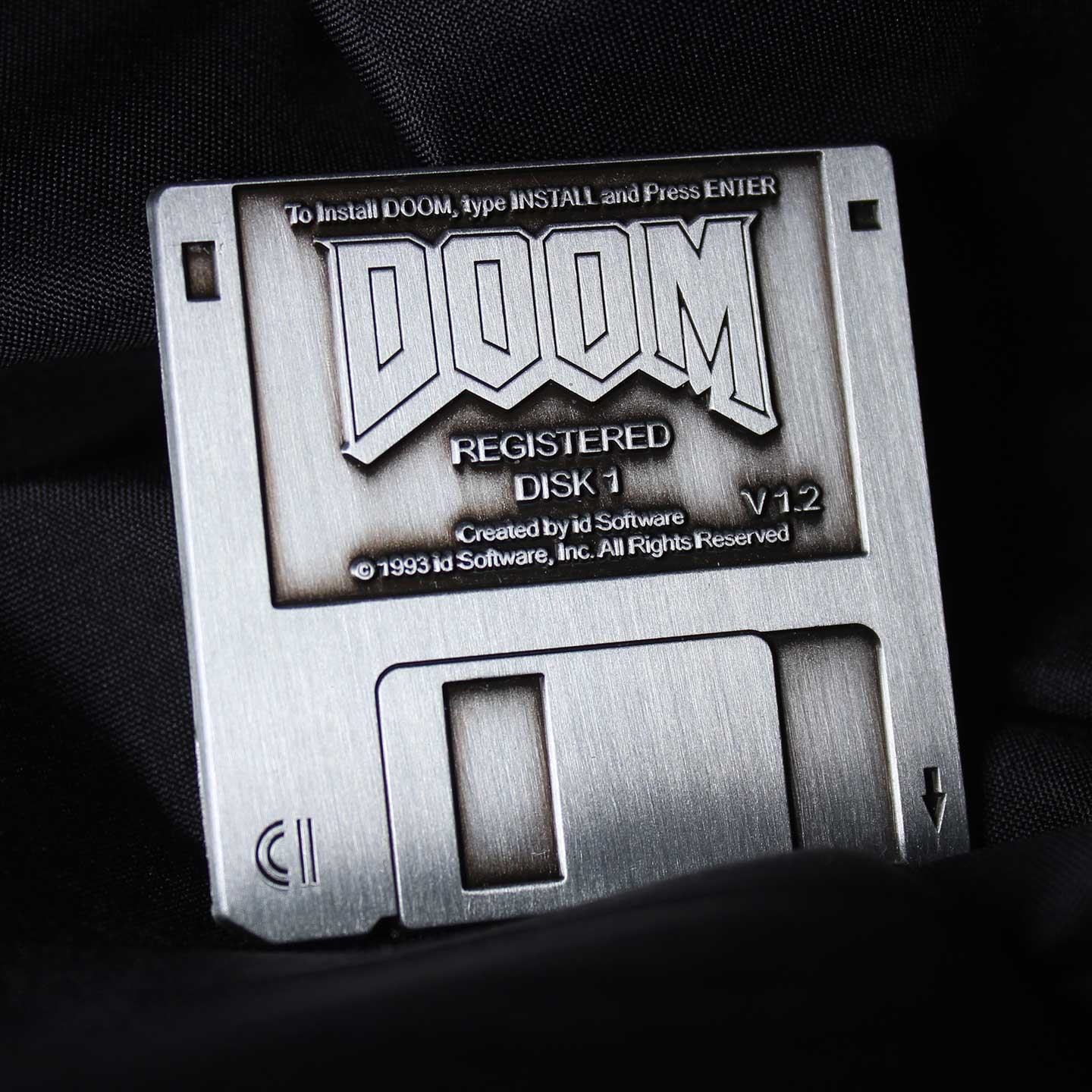 DOOM Floppy Disk Limited Edition Pin Badge