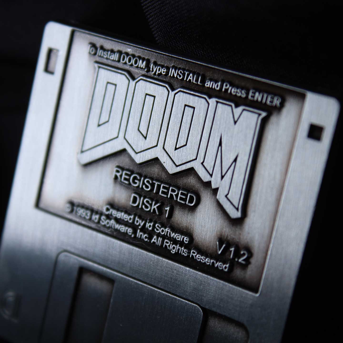 DOOM Floppy Disk Limited Edition Pin Badge