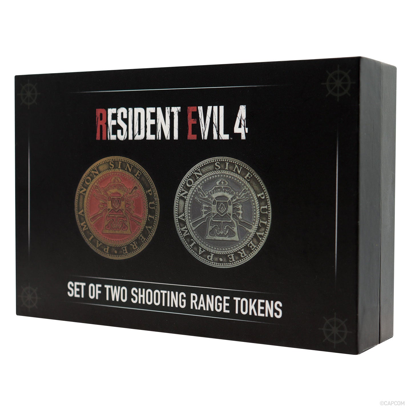 Resident Evil 4 Set of Two Metal Shooting Gallery Tokens