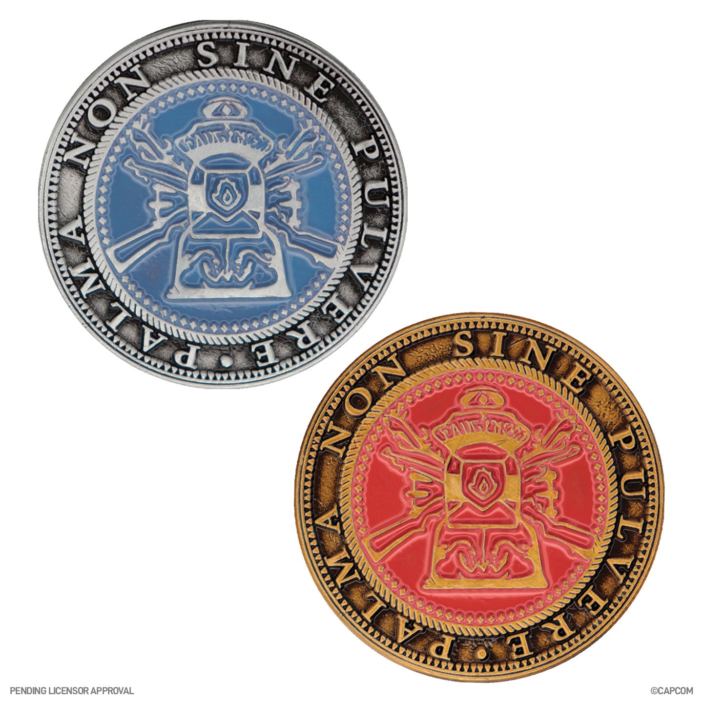 Resident Evil 4 Set of Two Metal Shooting Gallery Tokens