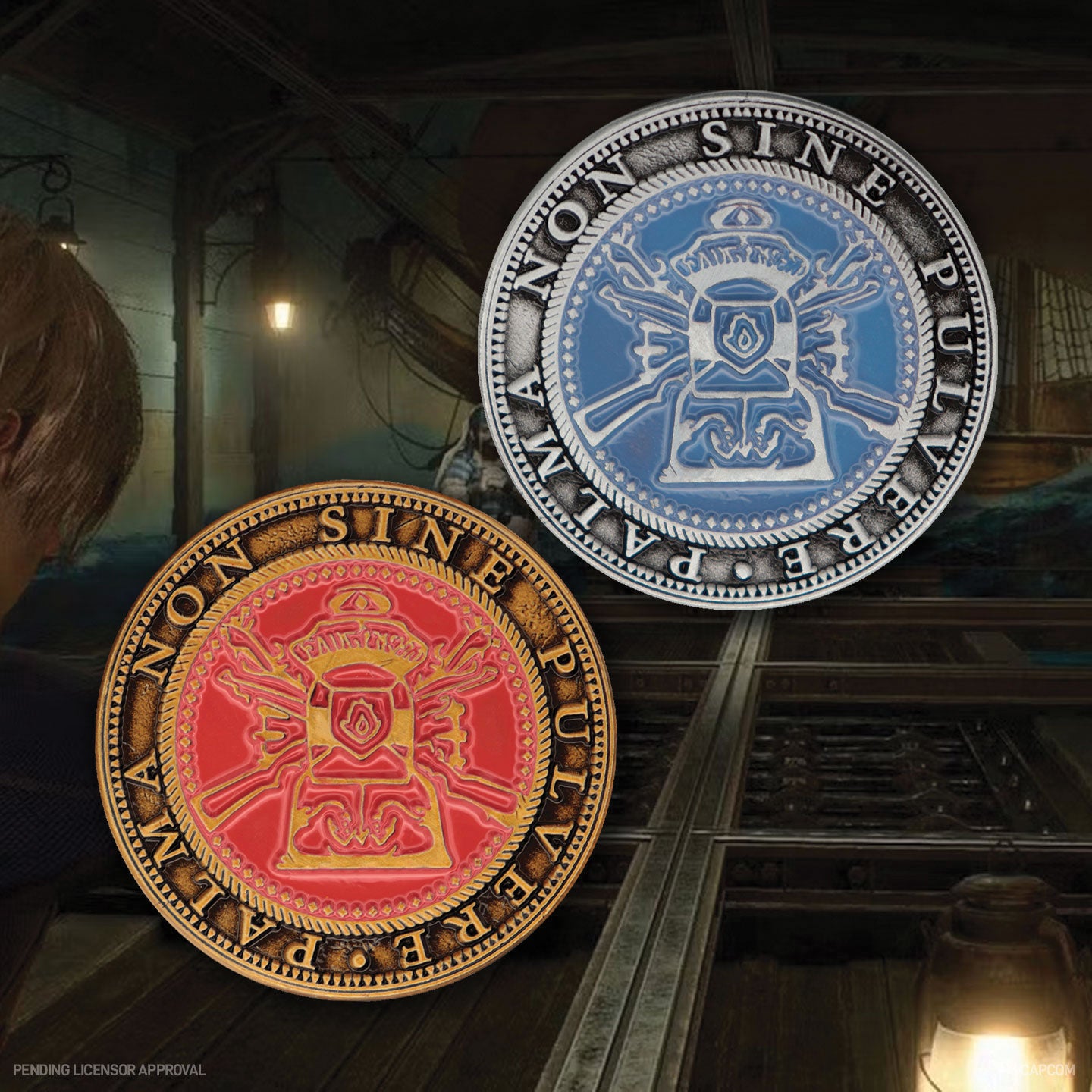 Resident Evil 4 Set of Two Metal Shooting Gallery Tokens