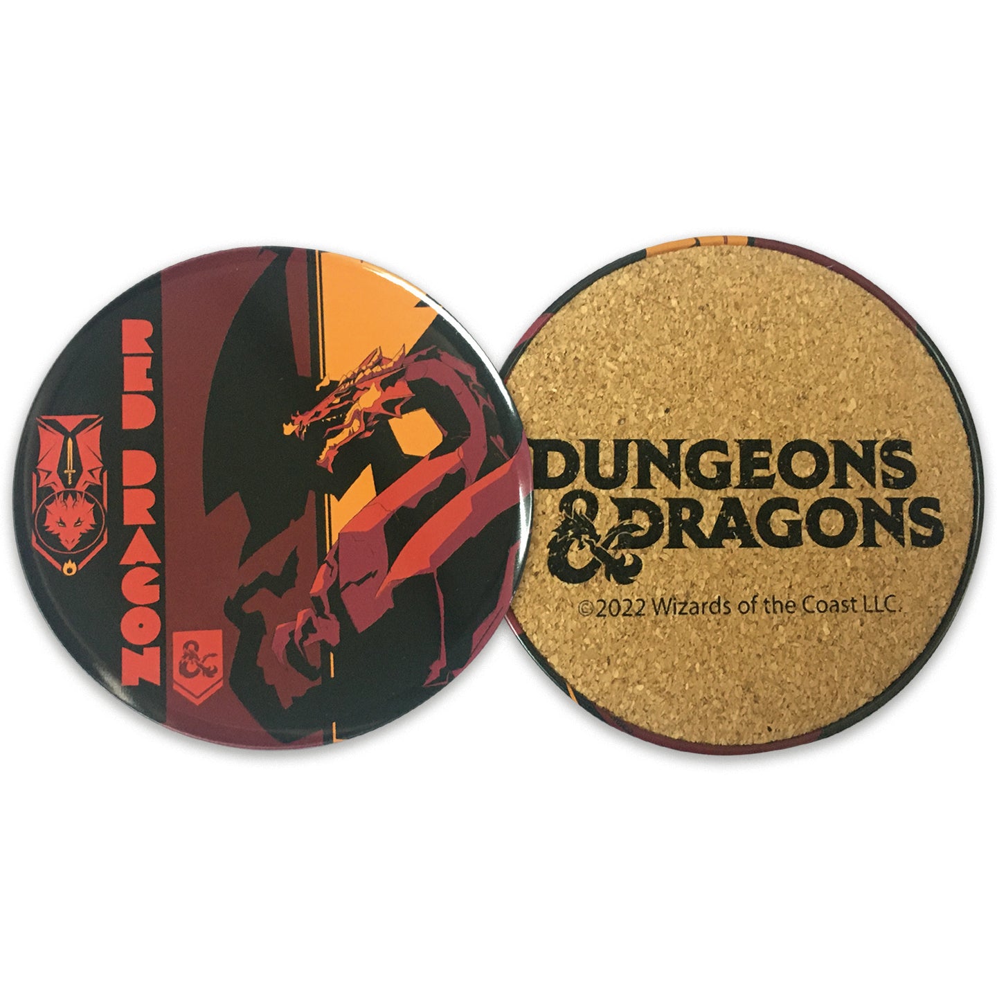 Dungeons & Dragons Monsters Set of 4 Printed Metal Coasters