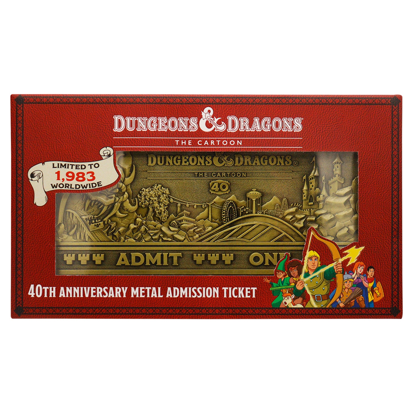 Dungeons & Dragons: The Cartoon 40th Anniversary Rollercoaster Ticket