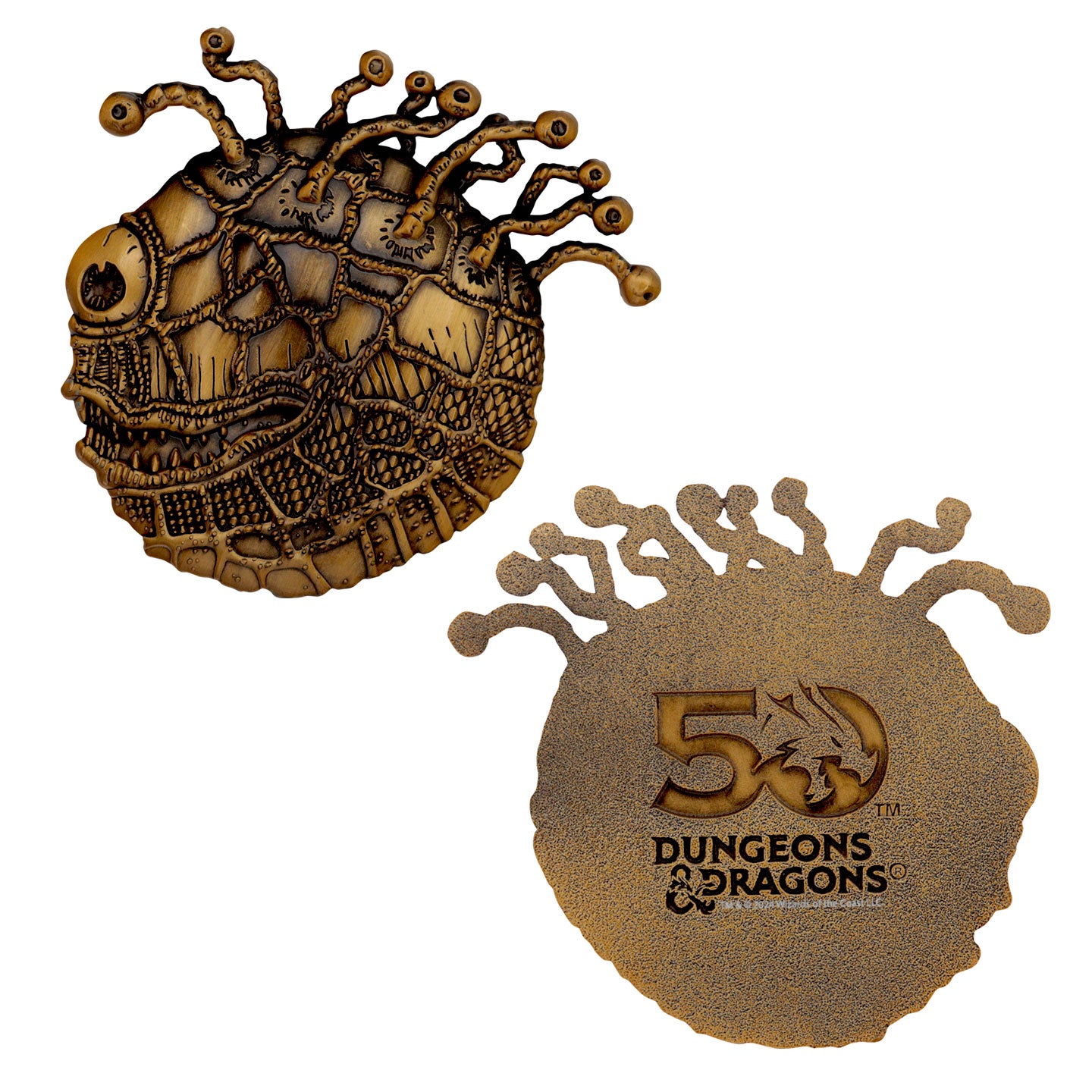 Dungeons & Dragons 50th Anniversary Beholder Twin Medallion Set