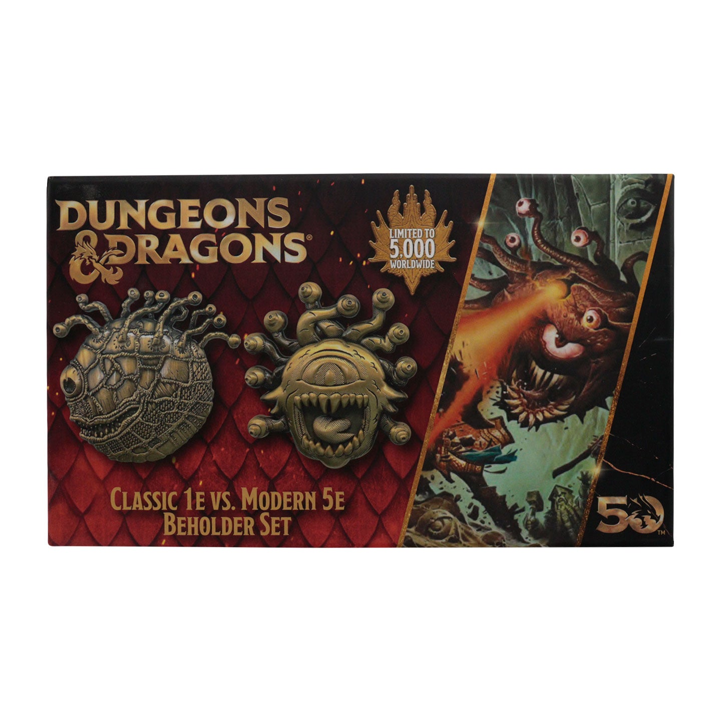 Dungeons & Dragons 50th Anniversary Beholder Twin Medallion Set