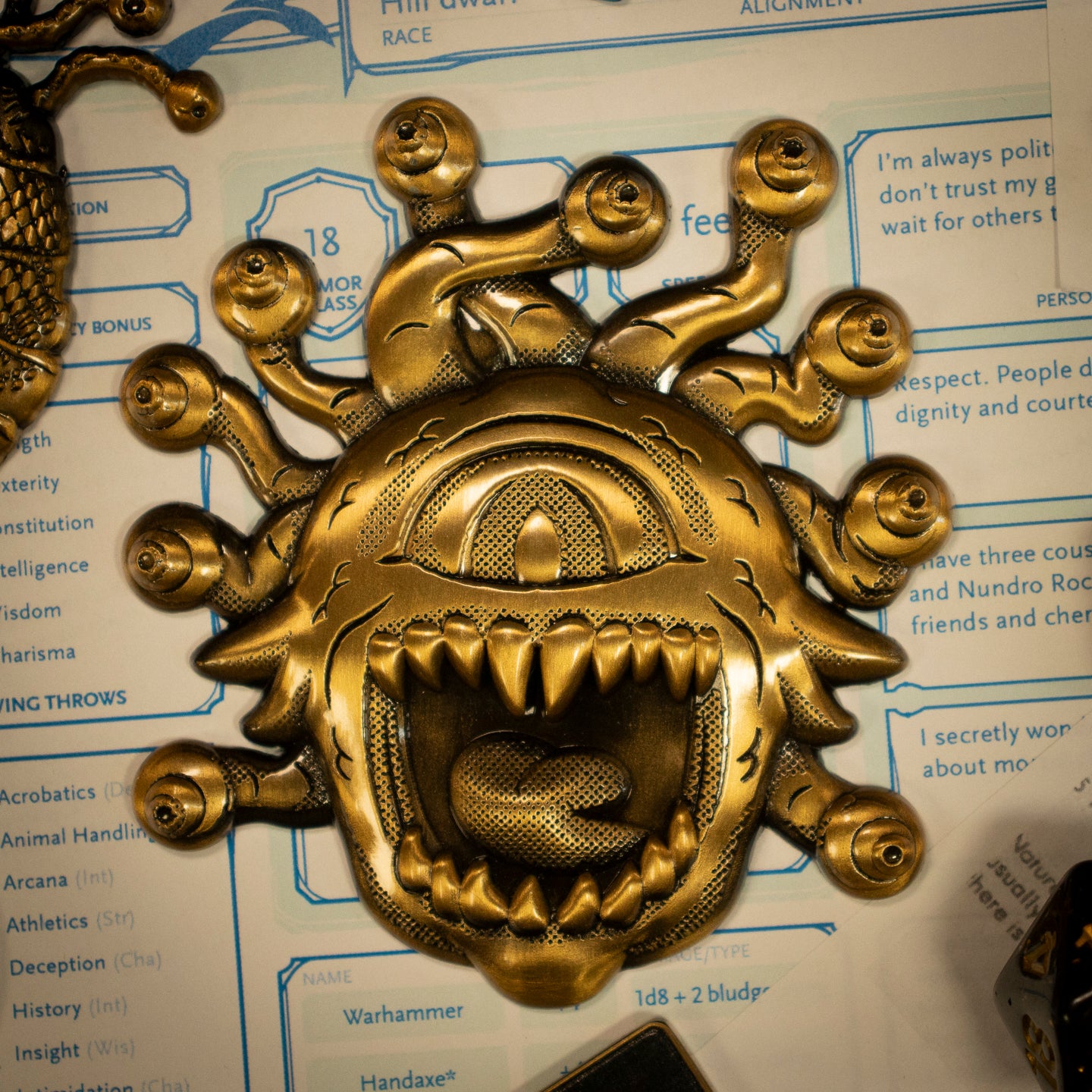 Dungeons & Dragons 50th Anniversary Beholder Twin Medallion Set