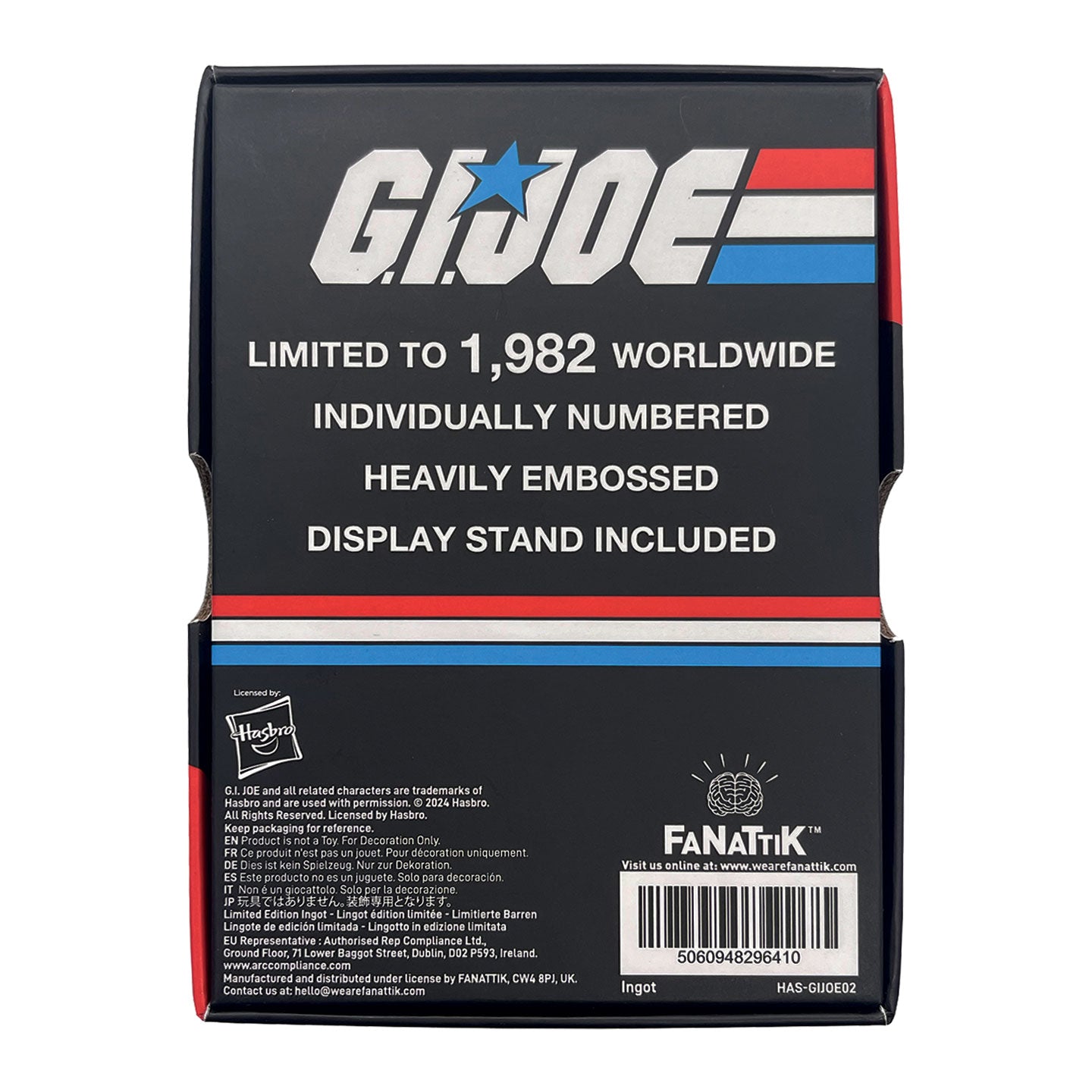 G.I. Joe: A Real American Hero #1 Limited Edition Ingot