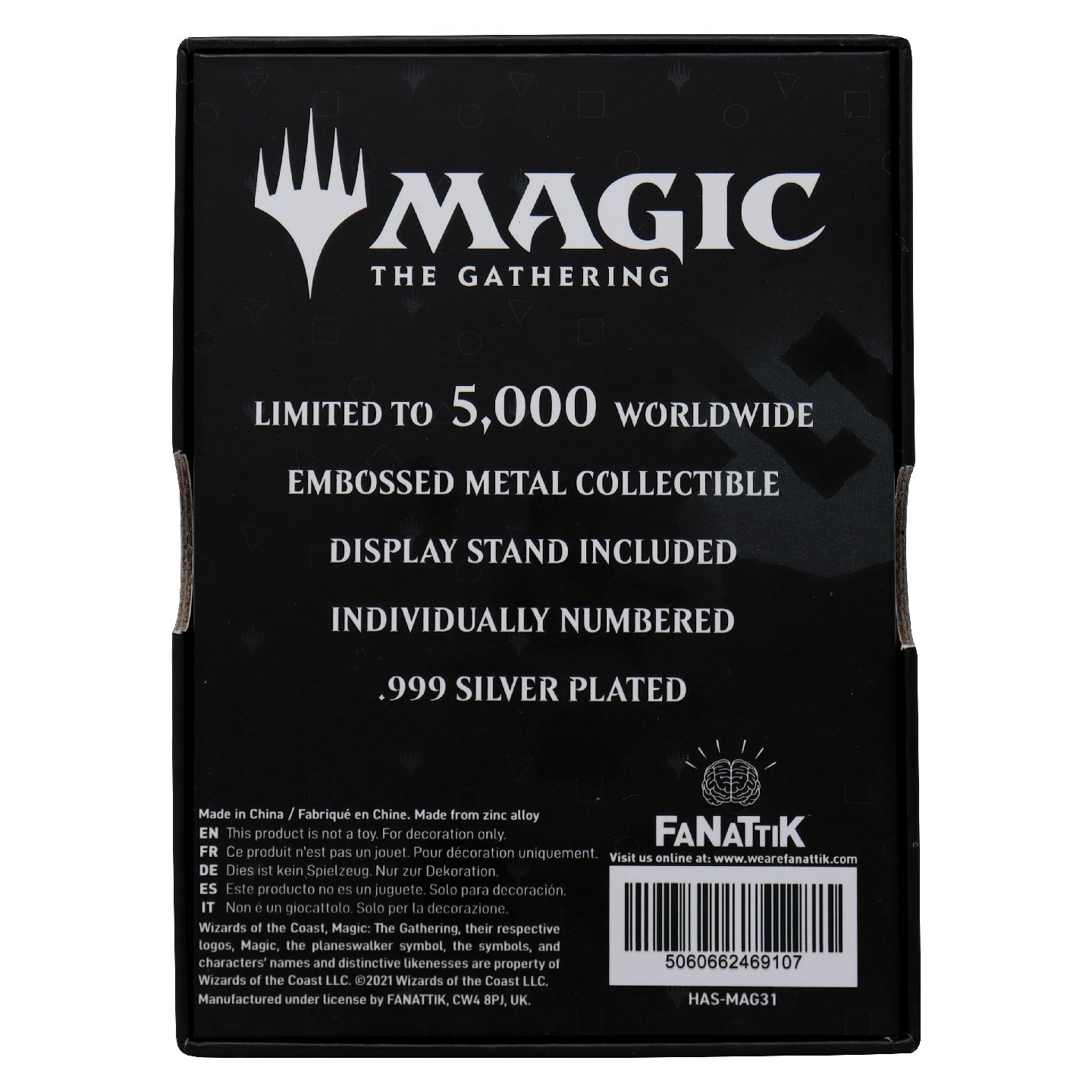 Magic the Gathering Limited Edition .999 Silver Plated Garruk Wildspeaker Ingot