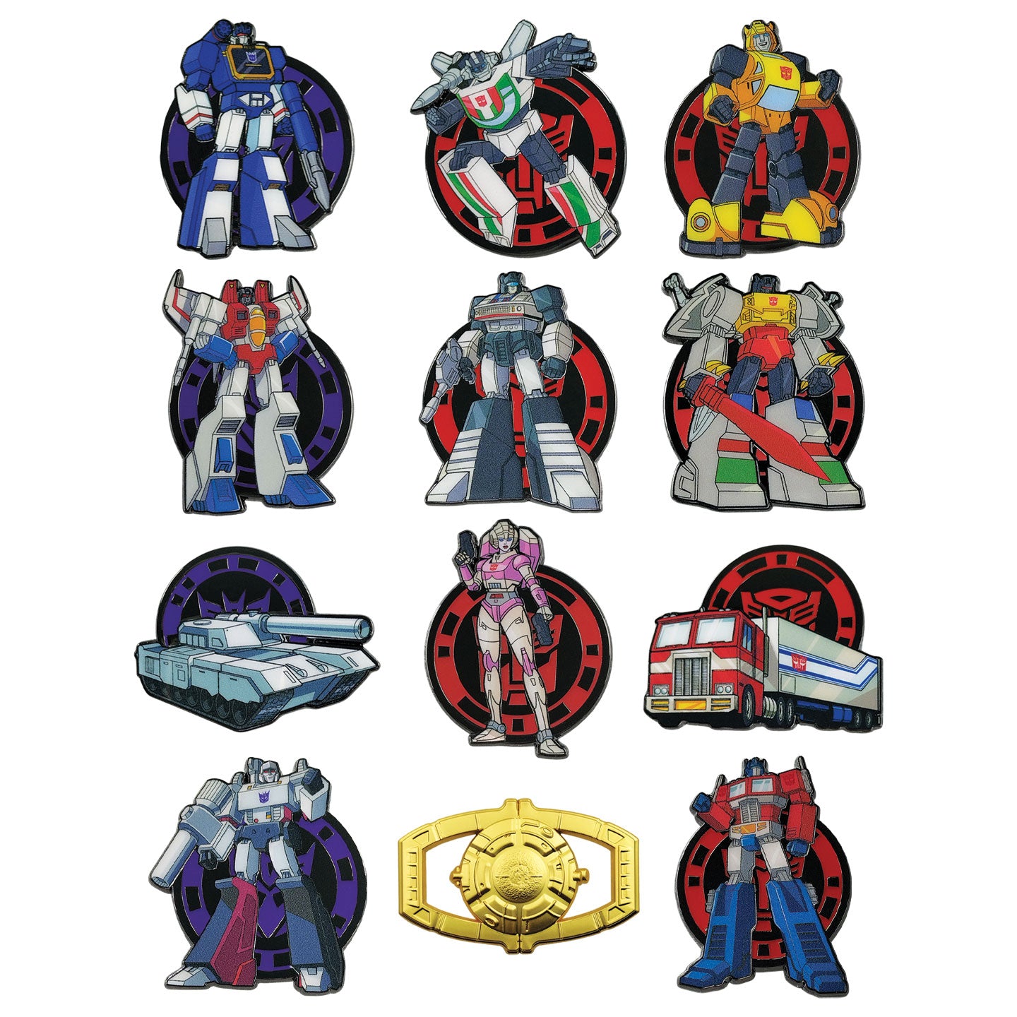 Transformers Mystery Pin Badge CDU Containing 12 Blind Boxes