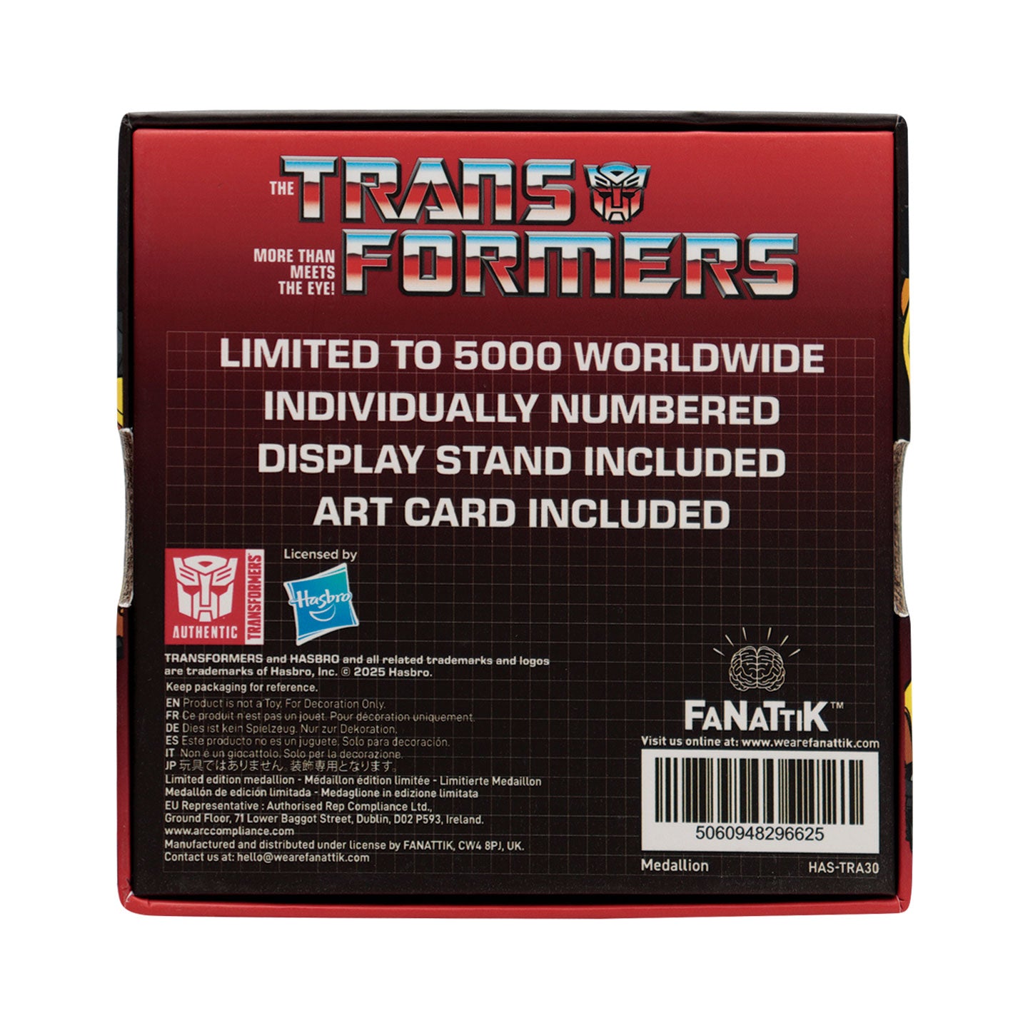 Transformers Limited Edition Bumblebee Medallion