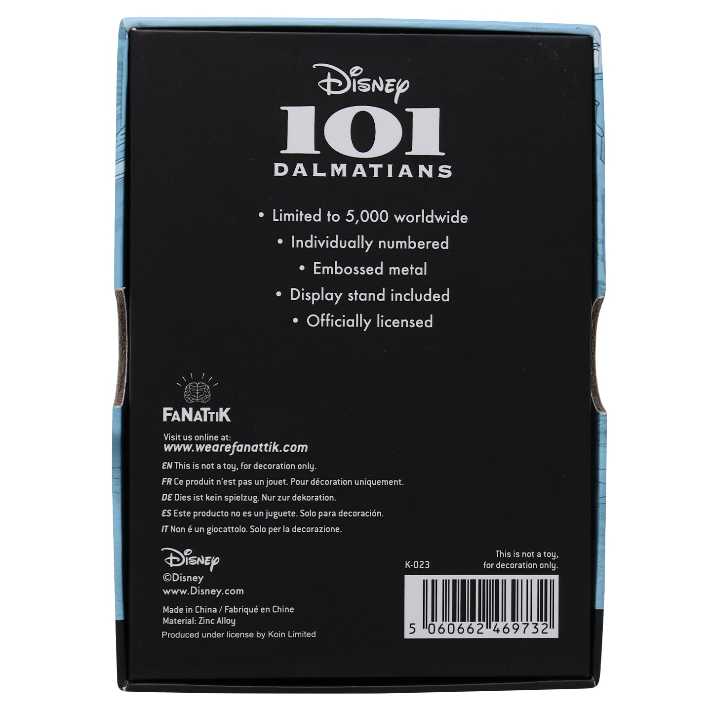 Disney Limited Edition 101 Dalmations Ingot