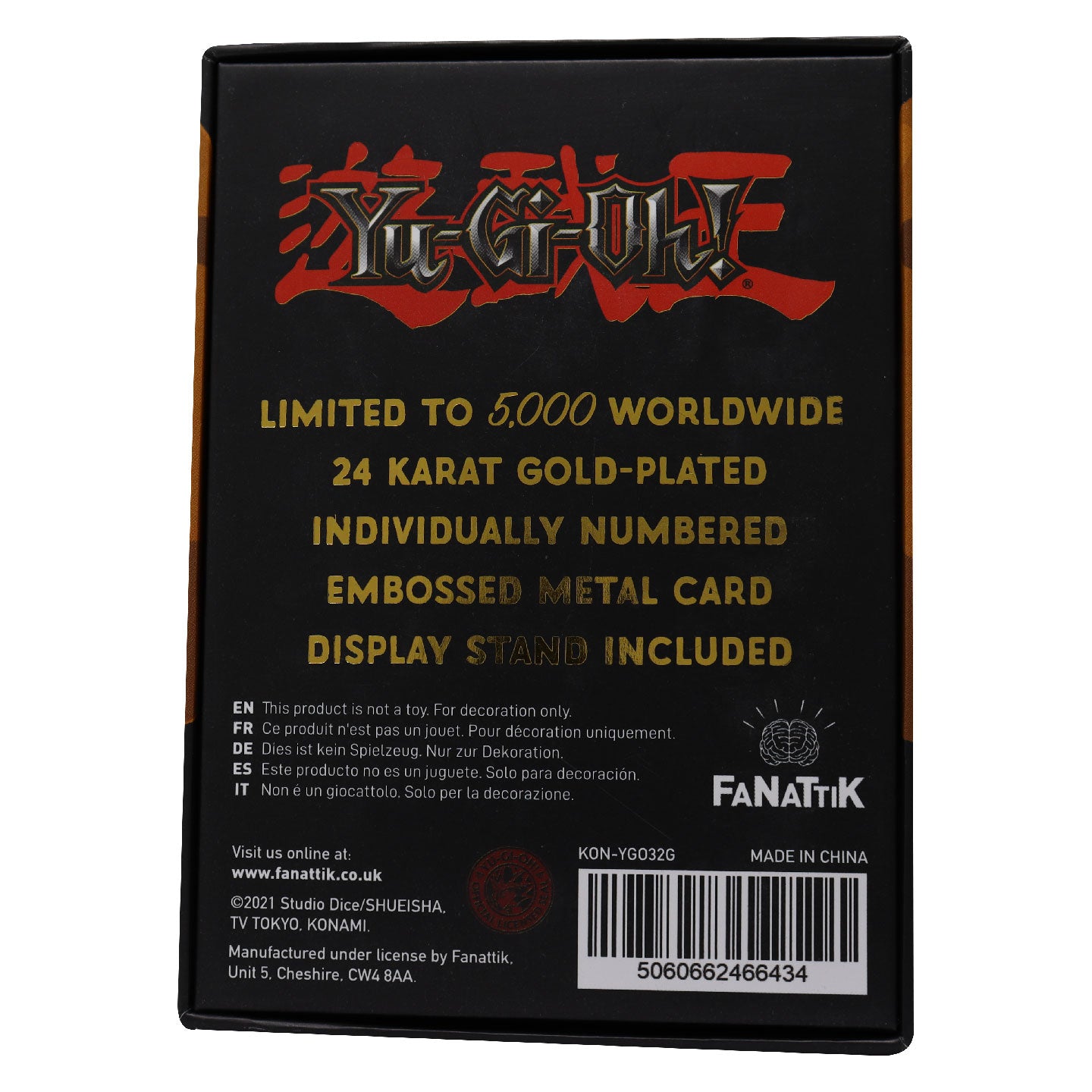 Yu-Gi-Oh! Limited Edition 24k Gold Plated Marshmallon Metal Card