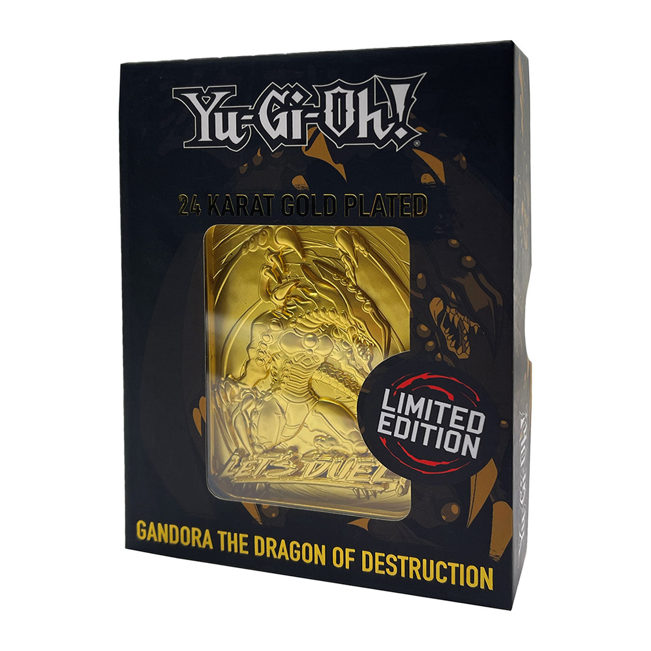 Yu-Gi-Oh! Limited Edition 24k Gold Plated Gandra the Dragon of Destruction Metal Card