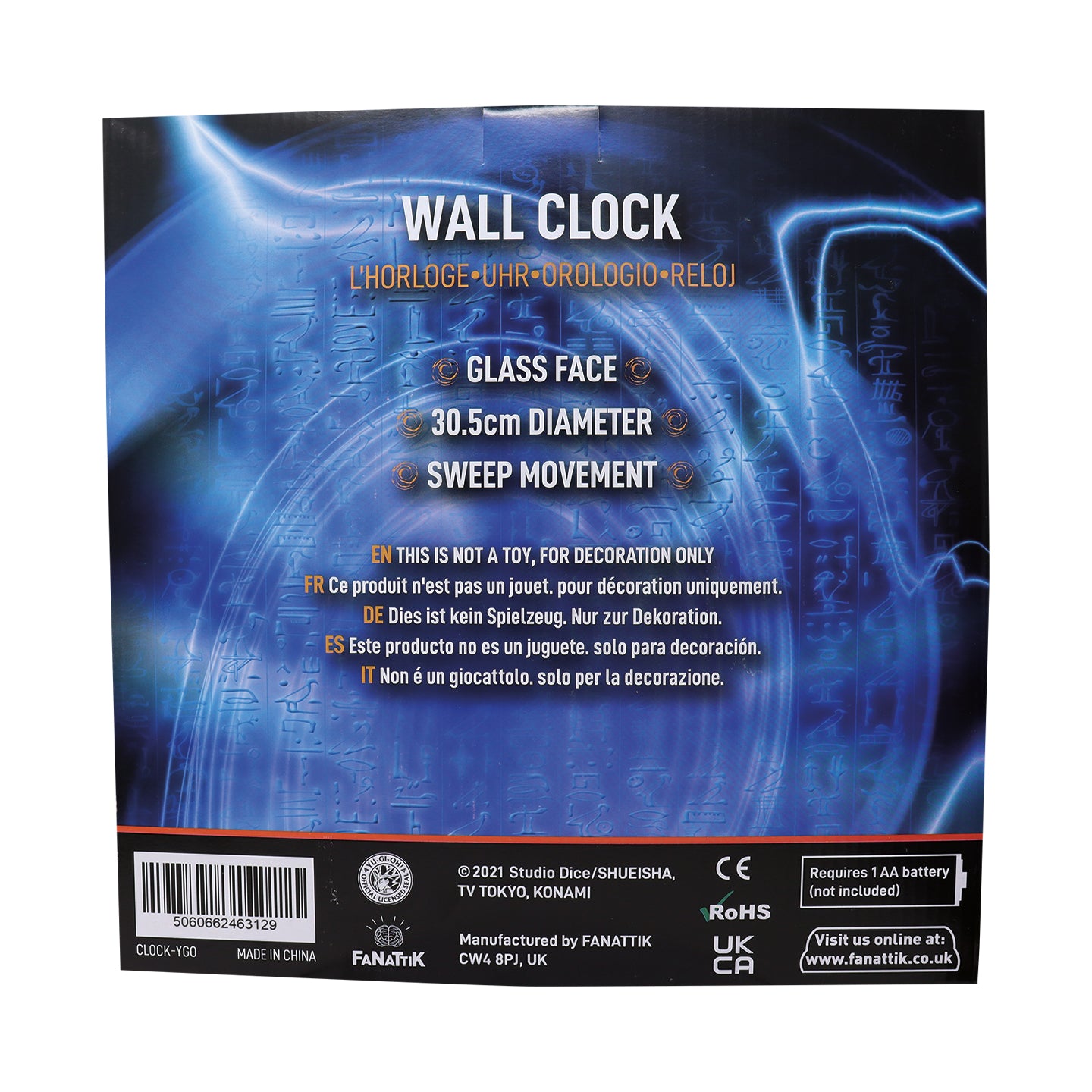 Yu-Gi-Oh! 'It's Time to Duel' Clock