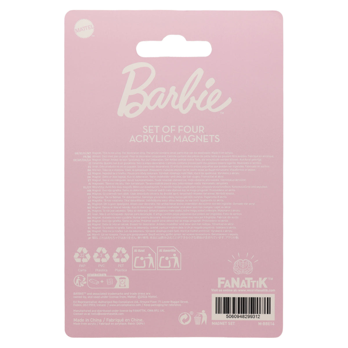 Barbie™ - Malibu Barbie Set of Four Magnets