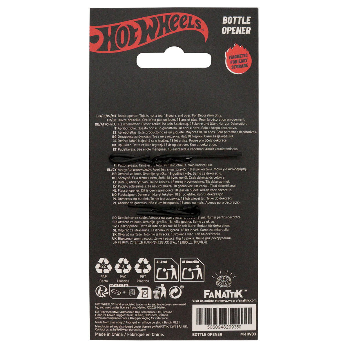 Hot Wheels™ - Piston Magnetic Bottle Opener