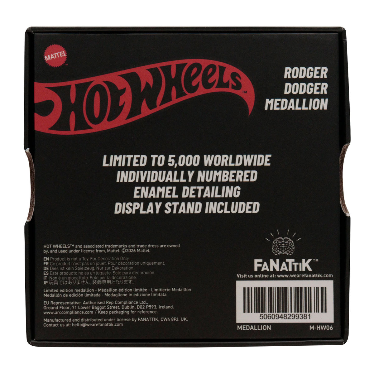 Hot Wheels™ - Limited Edition Rodger Dodger™ Medallion
