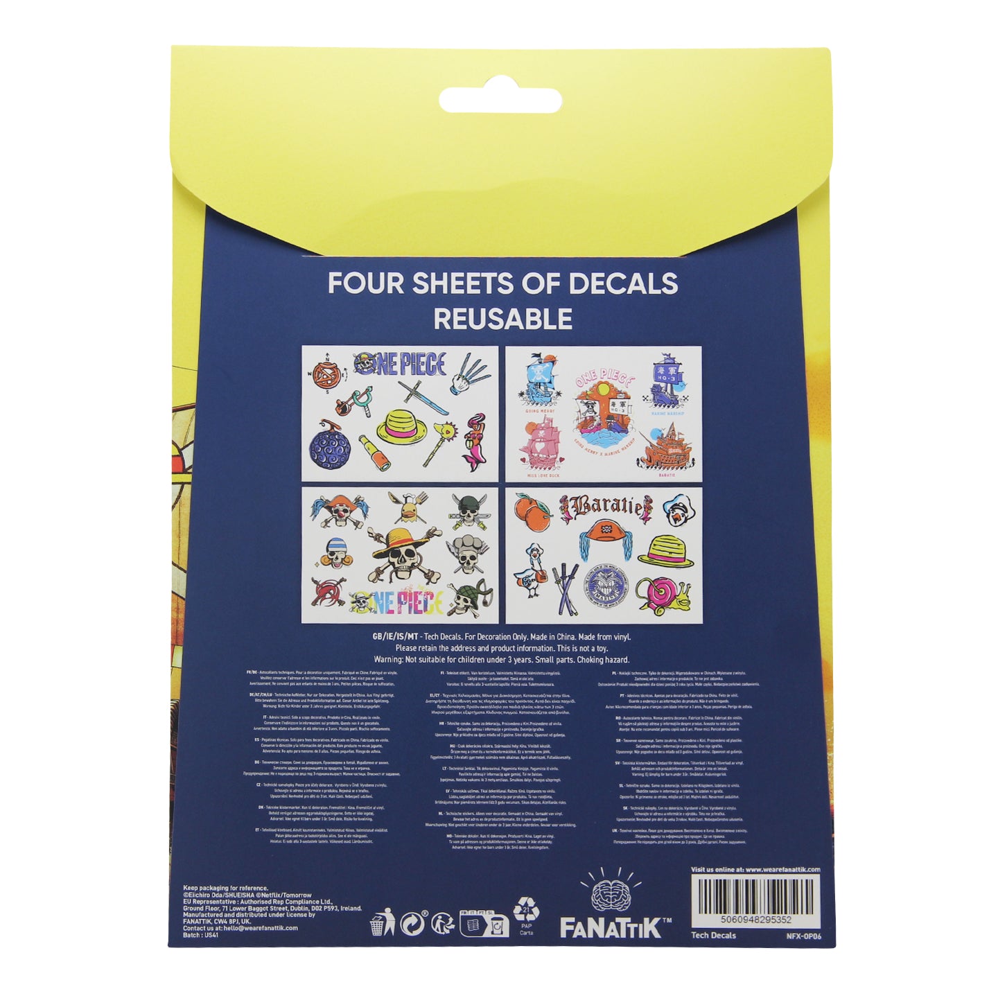 One Piece Tech Decal Stickers