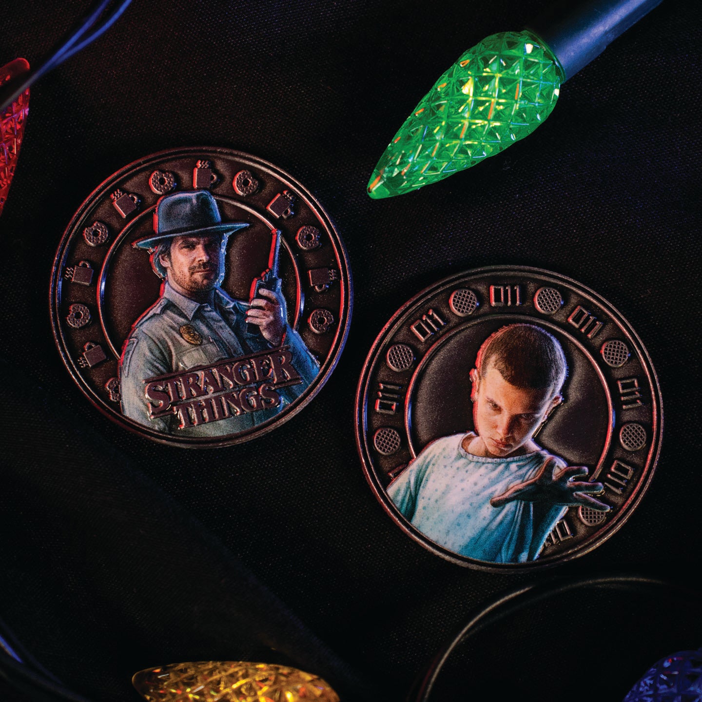 Stranger Things Eleven and Hopper Collectible Coin
