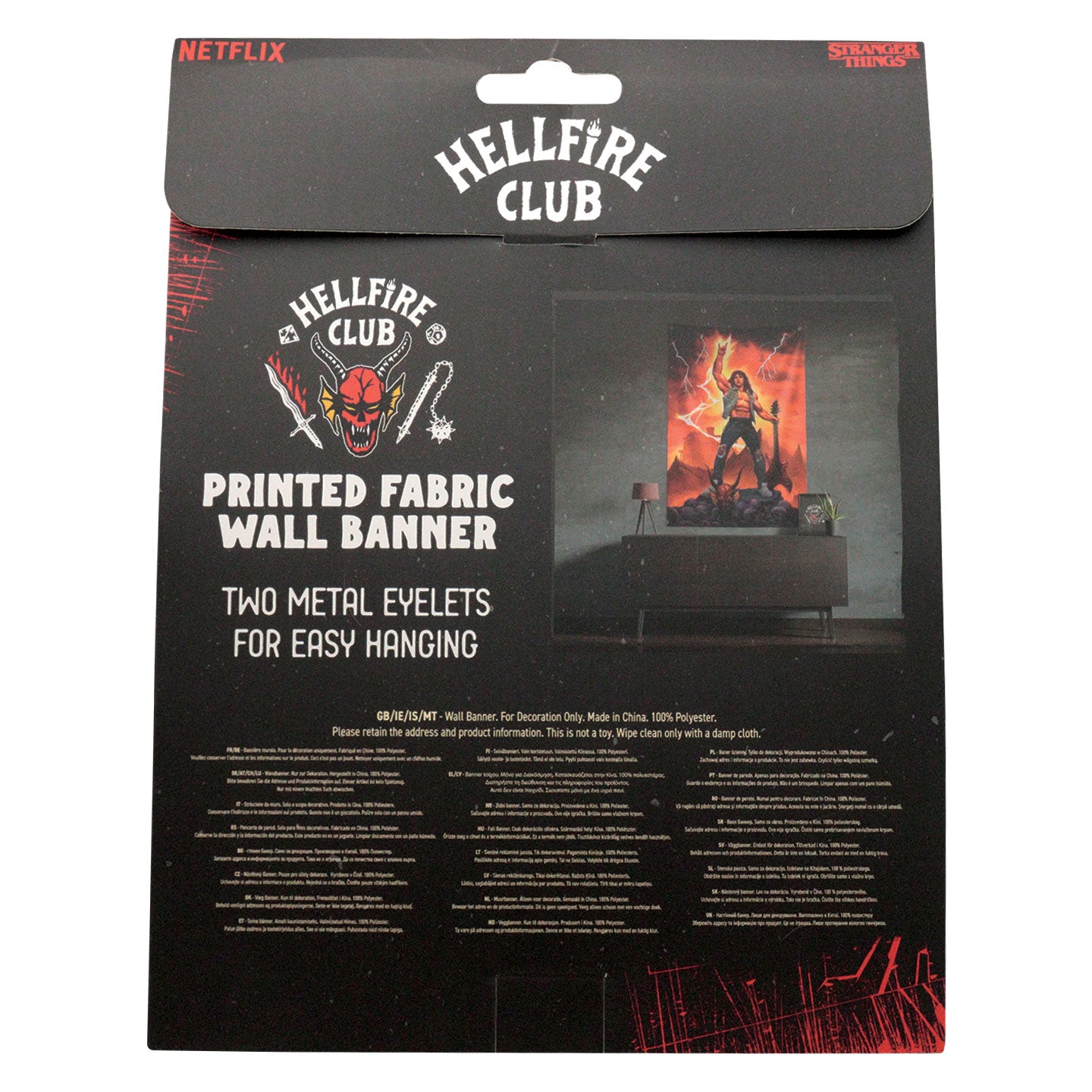 Stranger Things Eddie Munson Wall Banner
