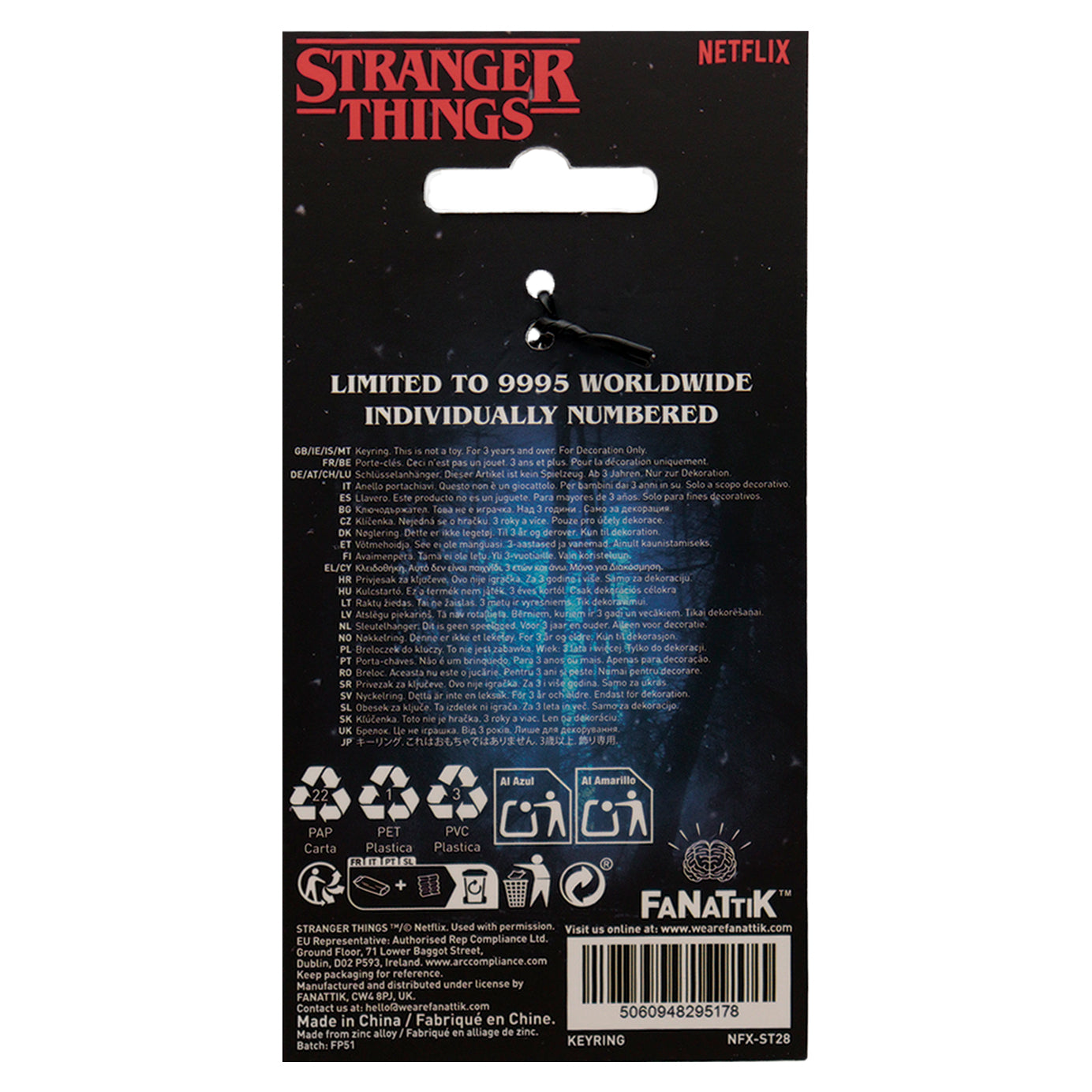 Stranger Things The Squawk WSQK Keyring