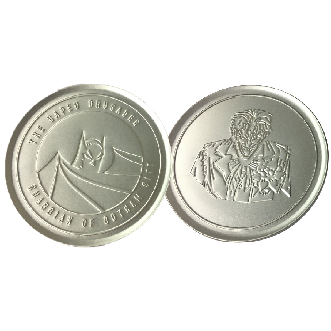 DC Batman Set of 4 Embossed Metal Coasters