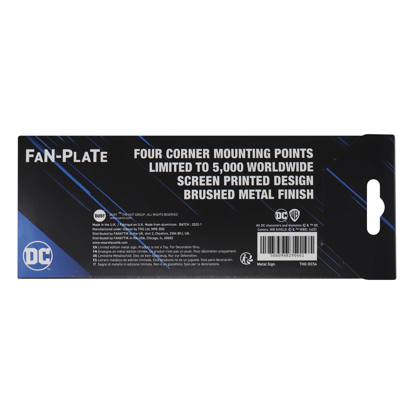 DC Batman Limited Edition Batmobile Schematic Fan-Plate