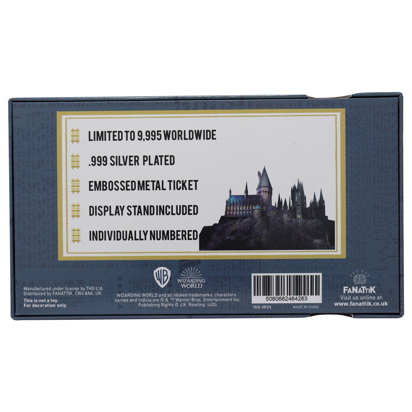 Harry Potter Hogwarts Train Ticket