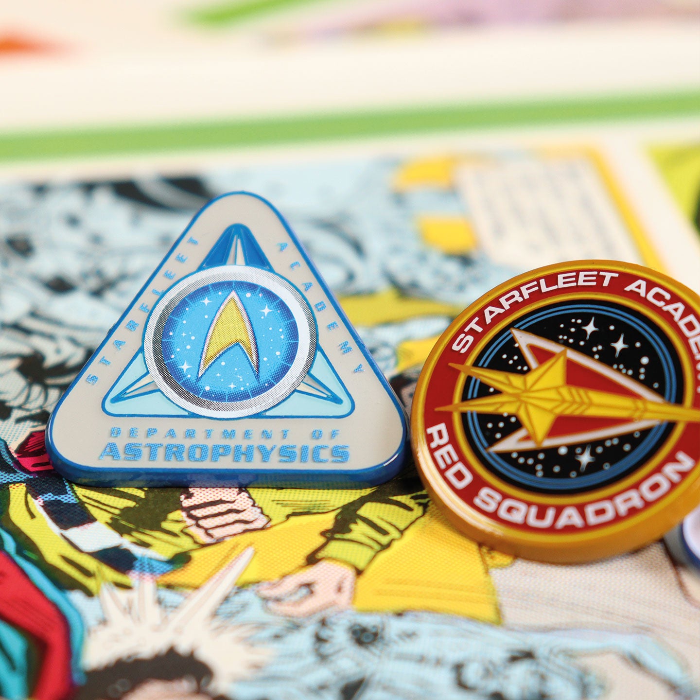 Star Trek Limited Edition Starfleet Academy Triple Pin Badge Set