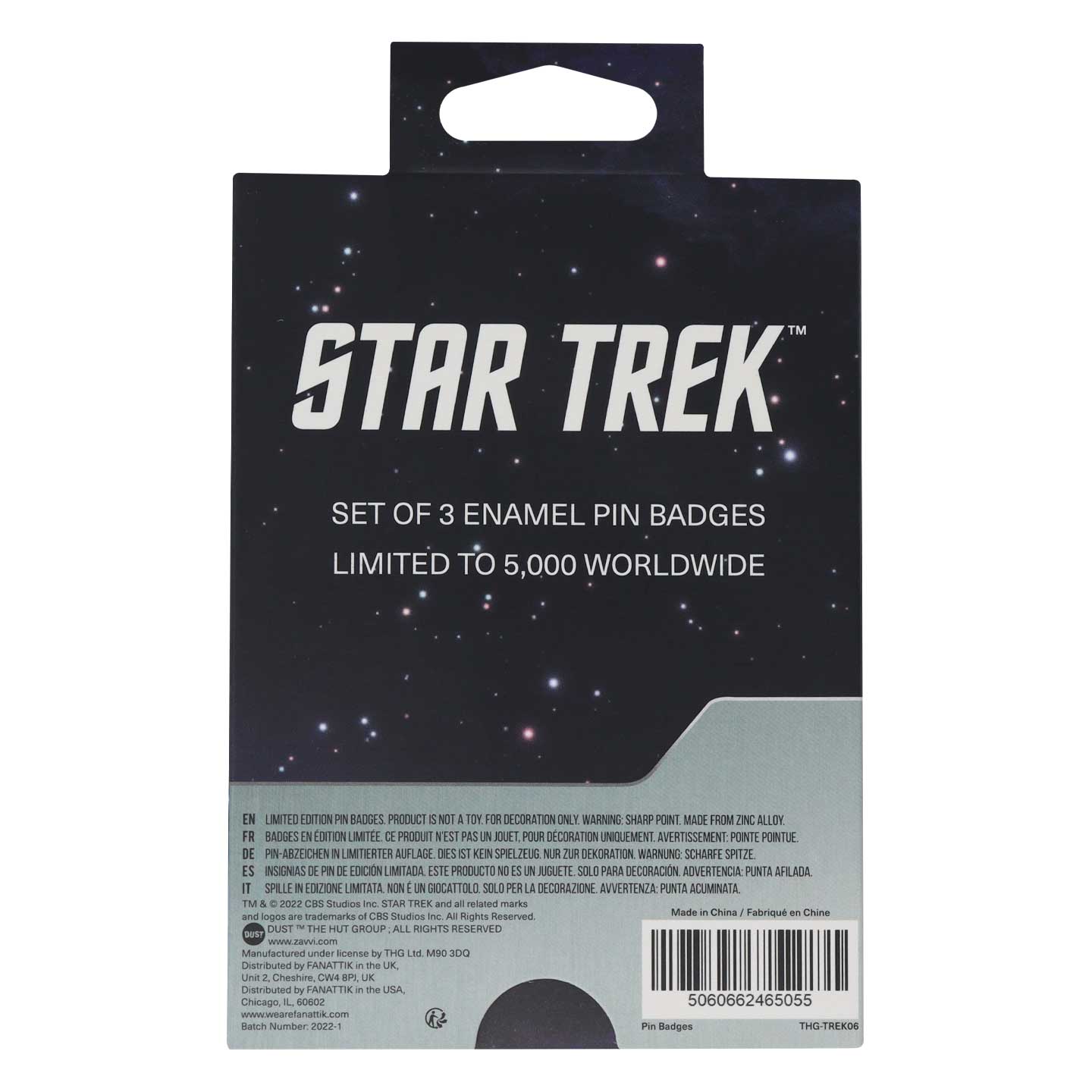 Star Trek Limited Edition Starfleet Academy Triple Pin Badge Set