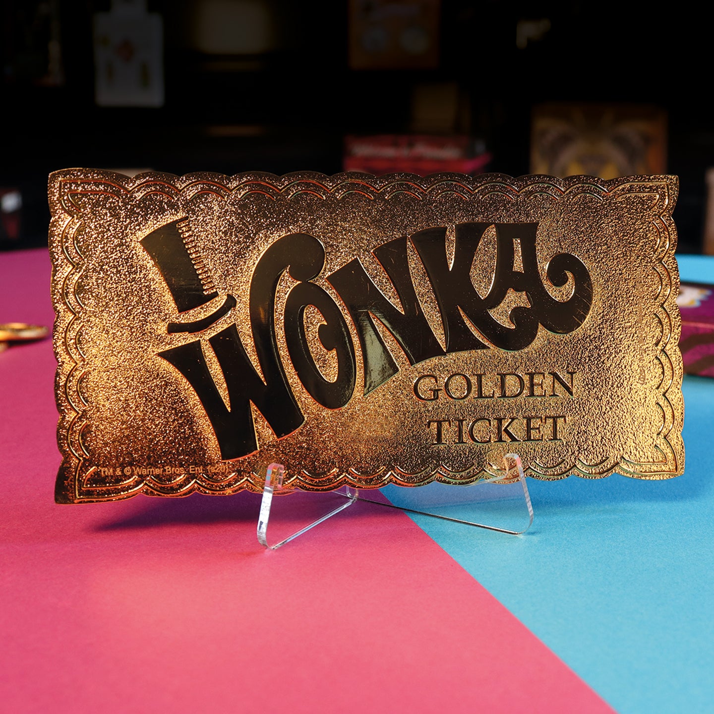 Willy Wonka and the Chocolate Factory Collector's Edition Replica Golden Ticket
