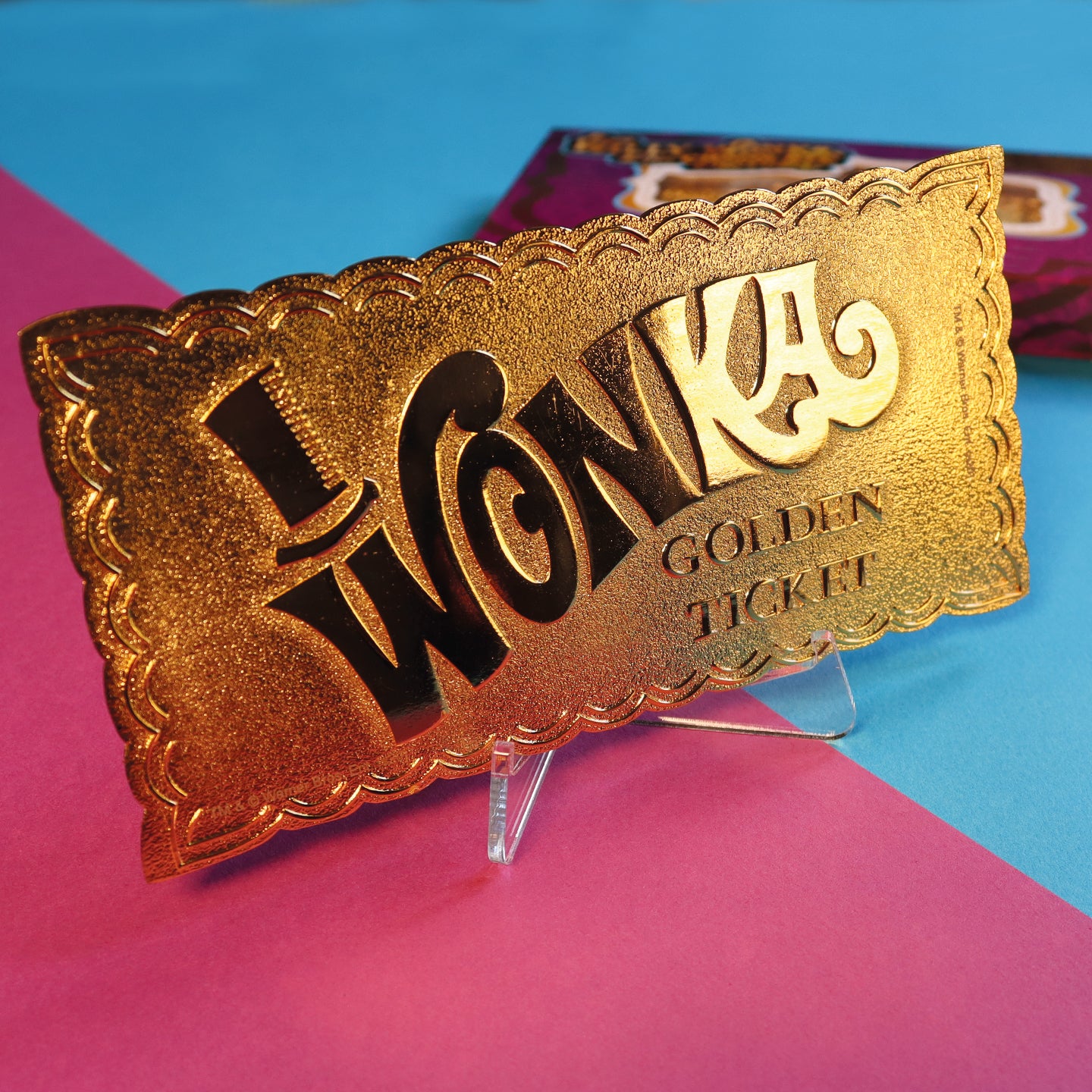 Willy Wonka and the Chocolate Factory Collector's Edition Replica Golden Ticket