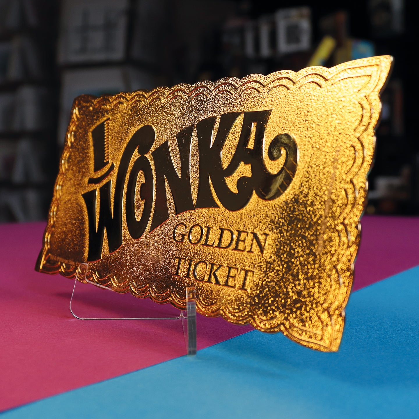 Willy Wonka and the Chocolate Factory Collector's Edition Replica Golden Ticket