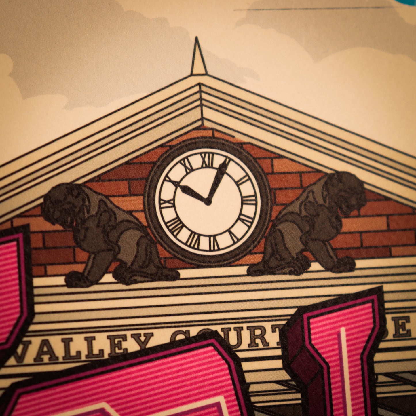 Back to the Future 40th Anniversary Hill Valley A3 Art Print