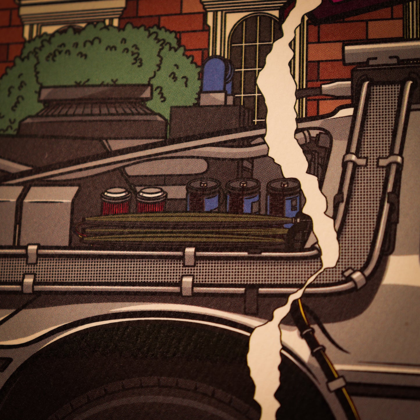 Back to the Future 40th Anniversary Hill Valley A3 Art Print