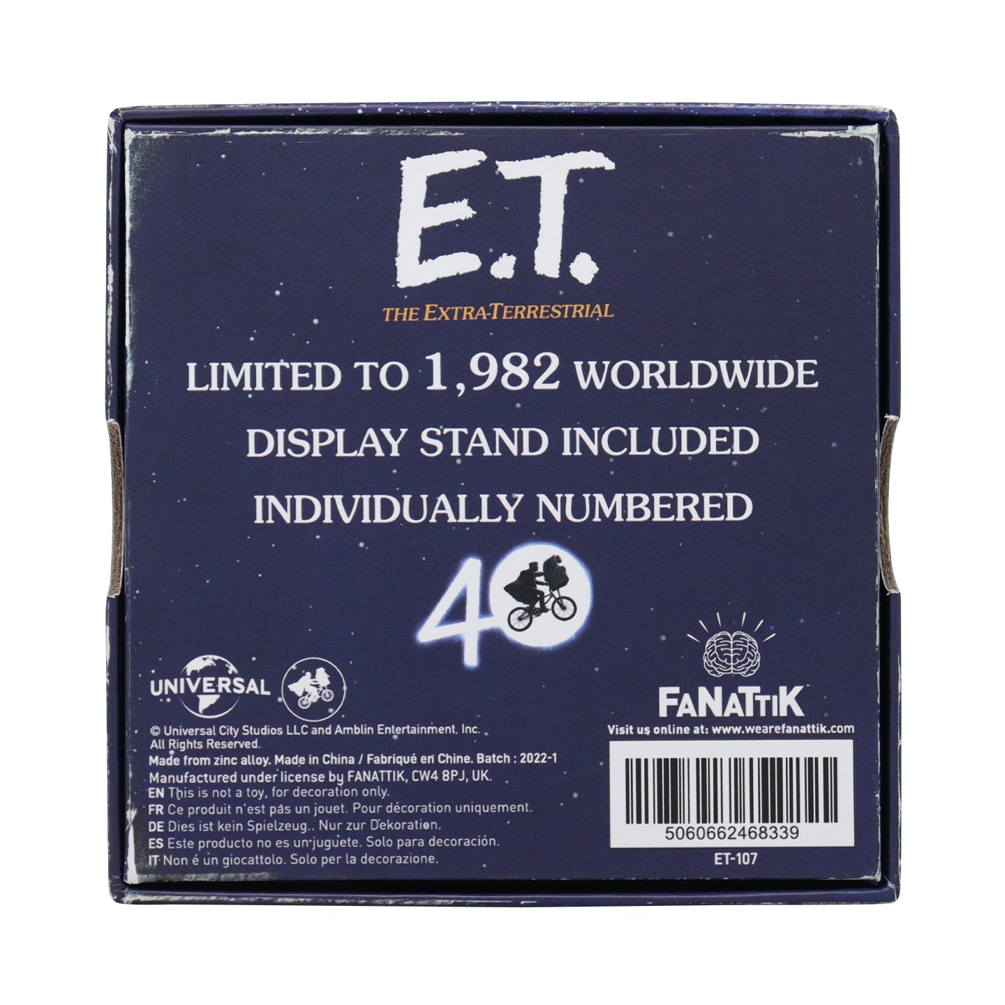 E.T. Limited Edition 40th Anniversary Medallion
