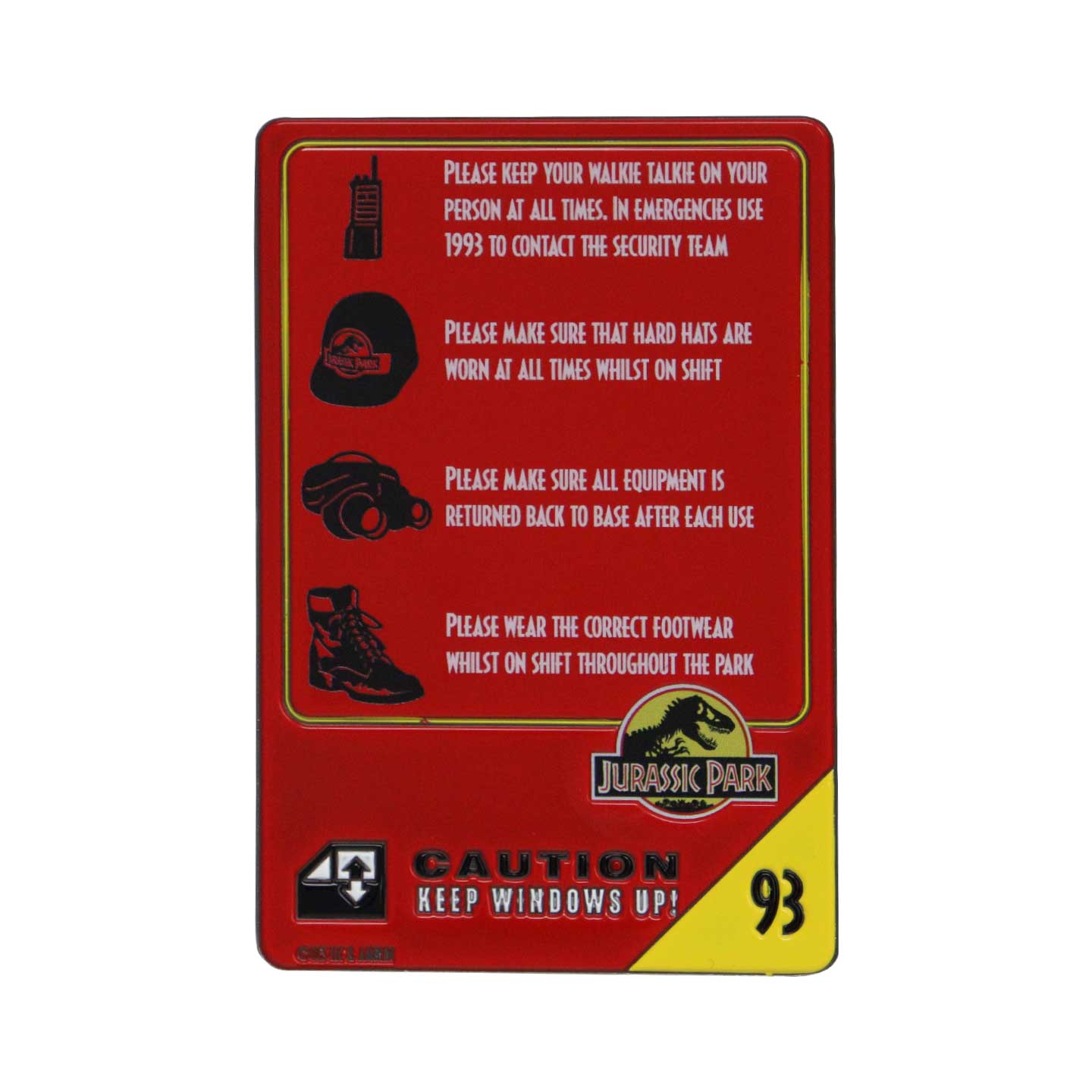Jurassic Park Limited Edition 30th Anniversary Vehicle I.D Ingot