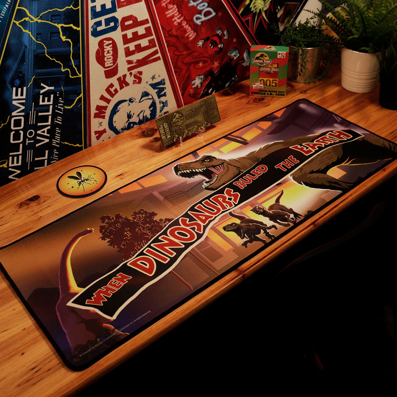 Jurassic Park Desk Pad and Coaster Set