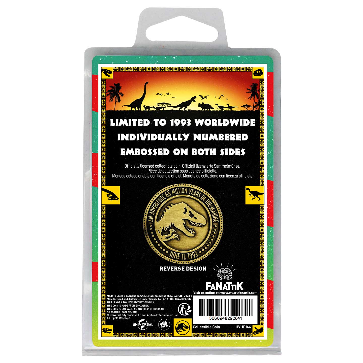 Jurassic Park 30th Anniversary Coin