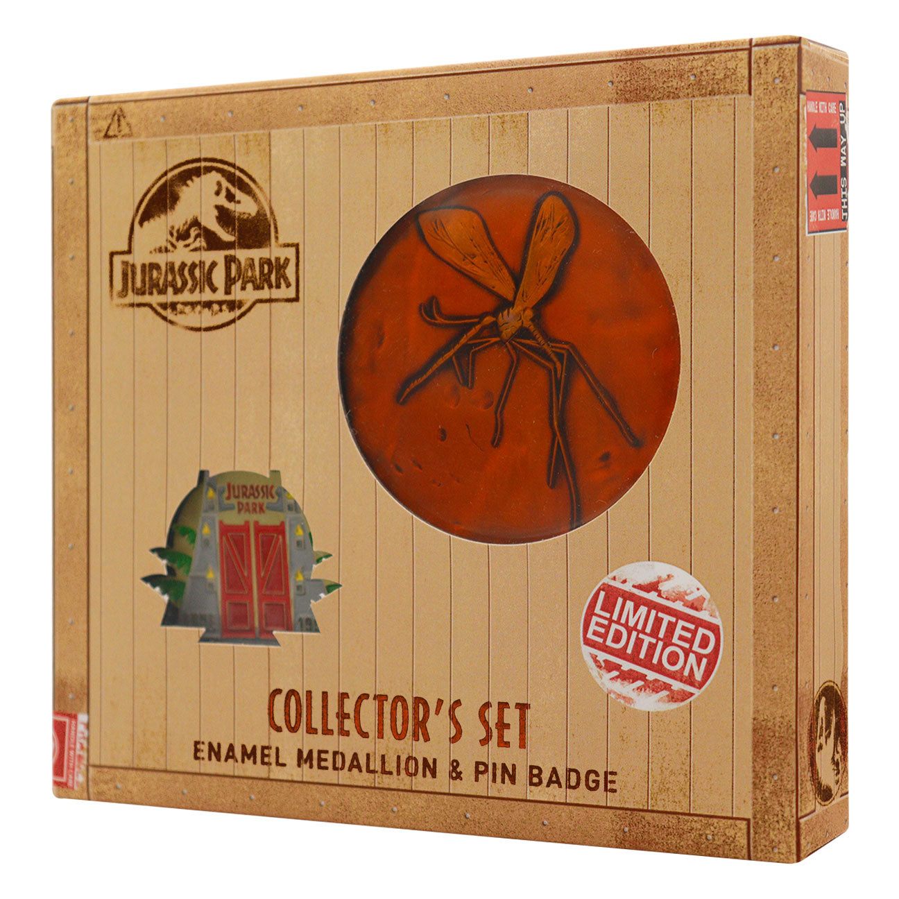 Jurassic Park Medallion and Pin Collector's Set