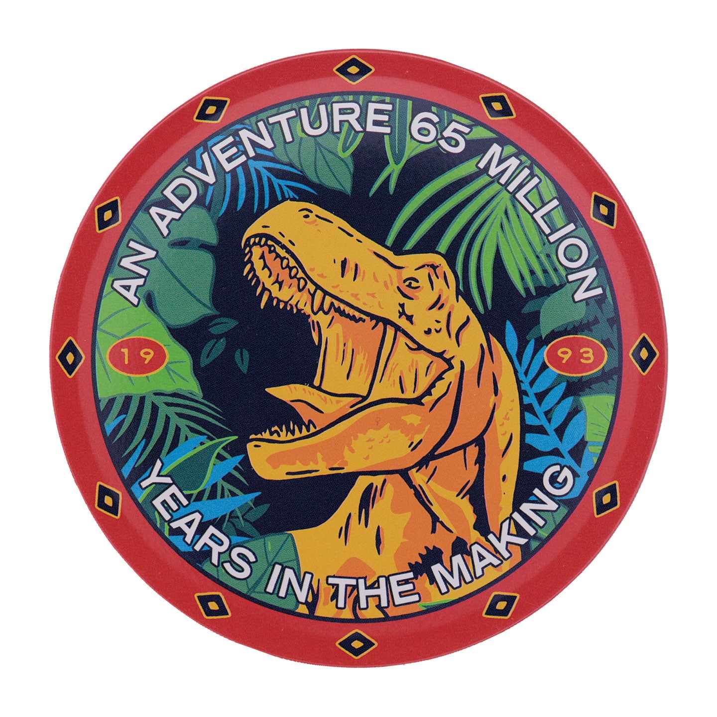 Jurassic Park Set of 4 Printed Metal Drinks Coasters
