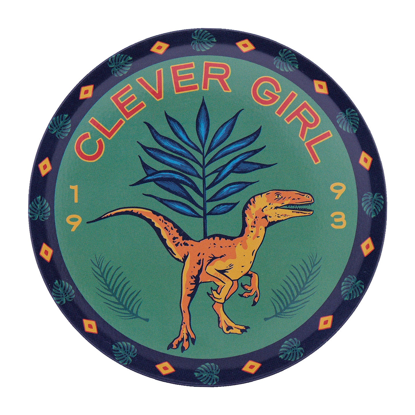 Jurassic Park Set of 4 Printed Metal Drinks Coasters