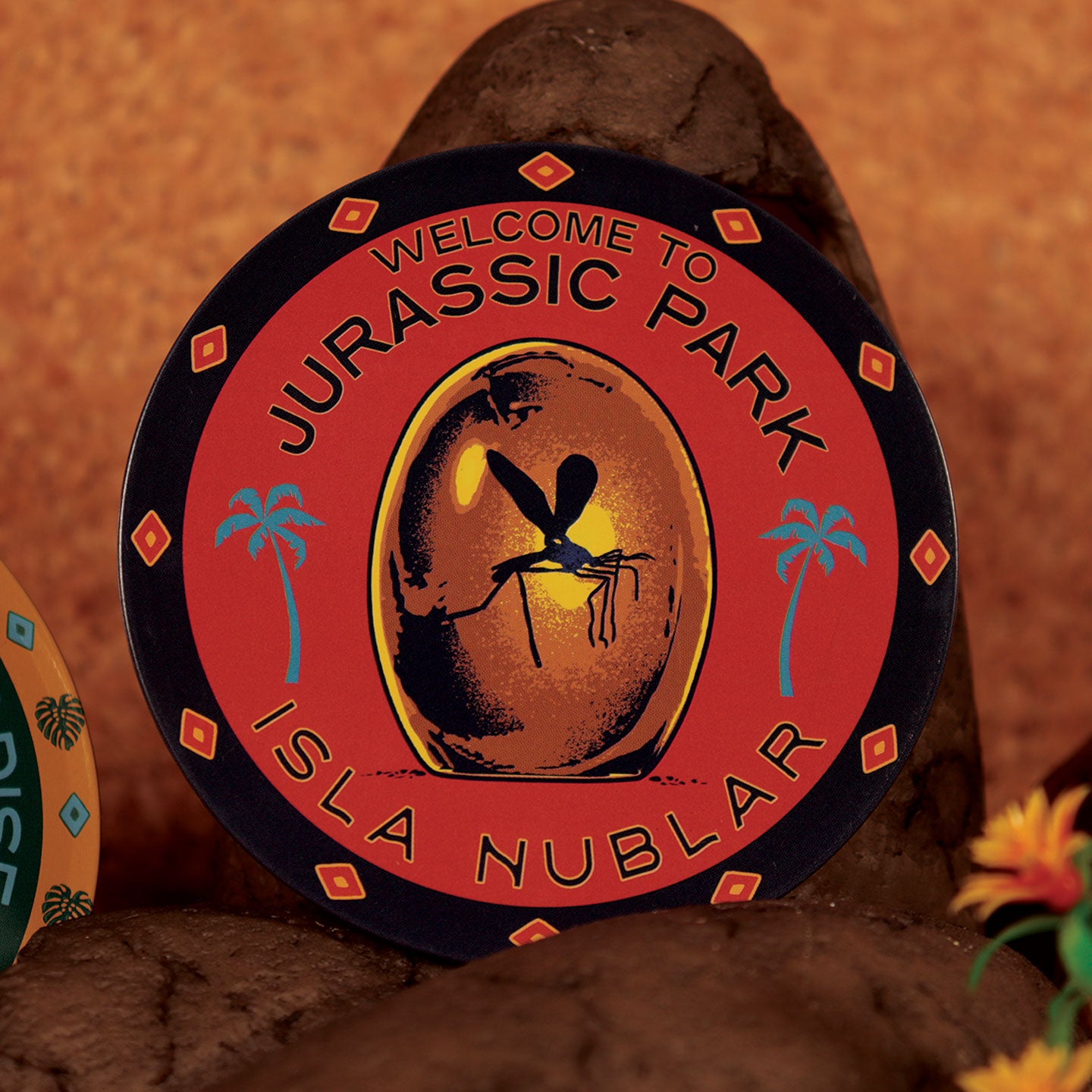 Jurassic Park Set of 4 Printed Metal Drinks Coasters