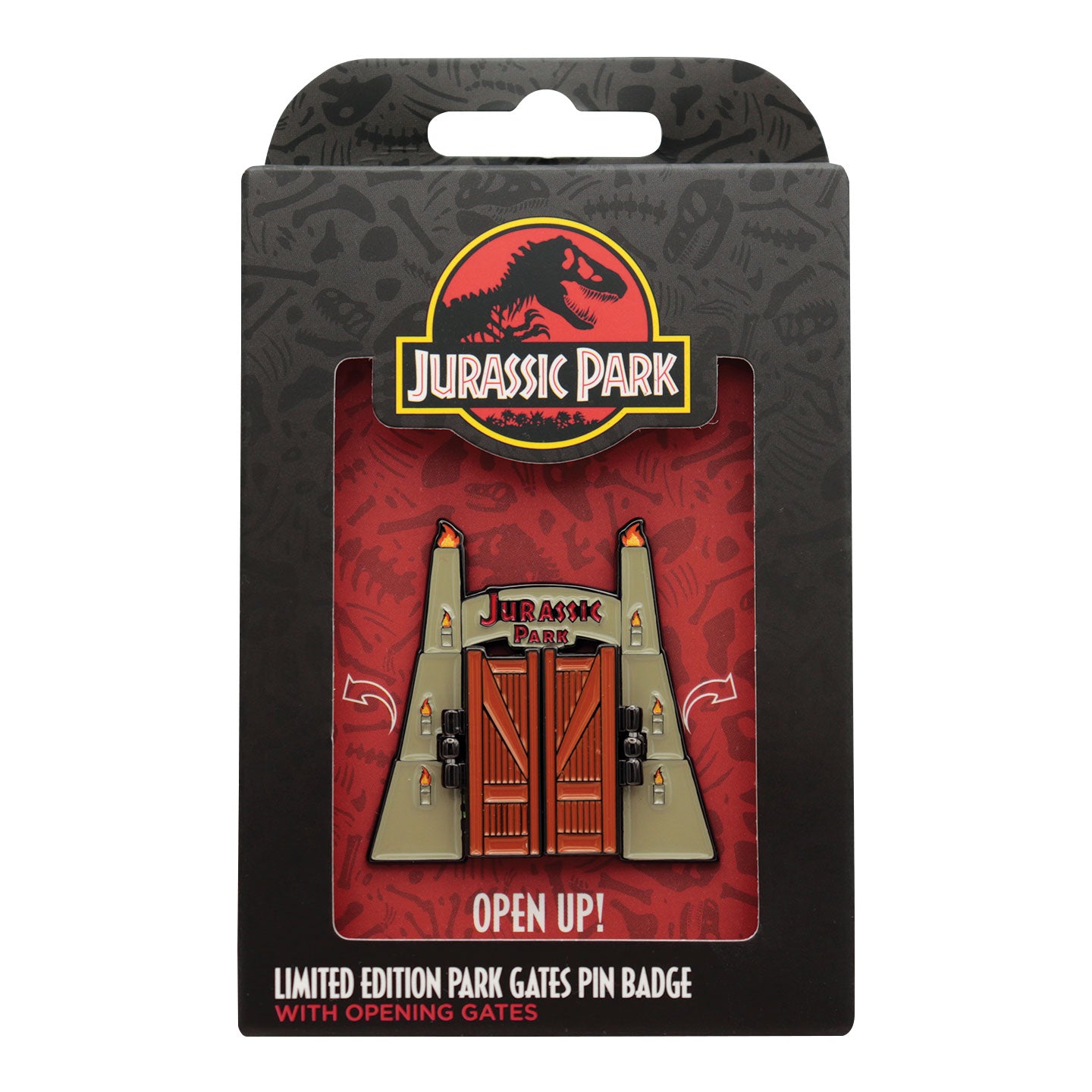 Jurassic Park Gates Limited Edition Hinged Pin Badge