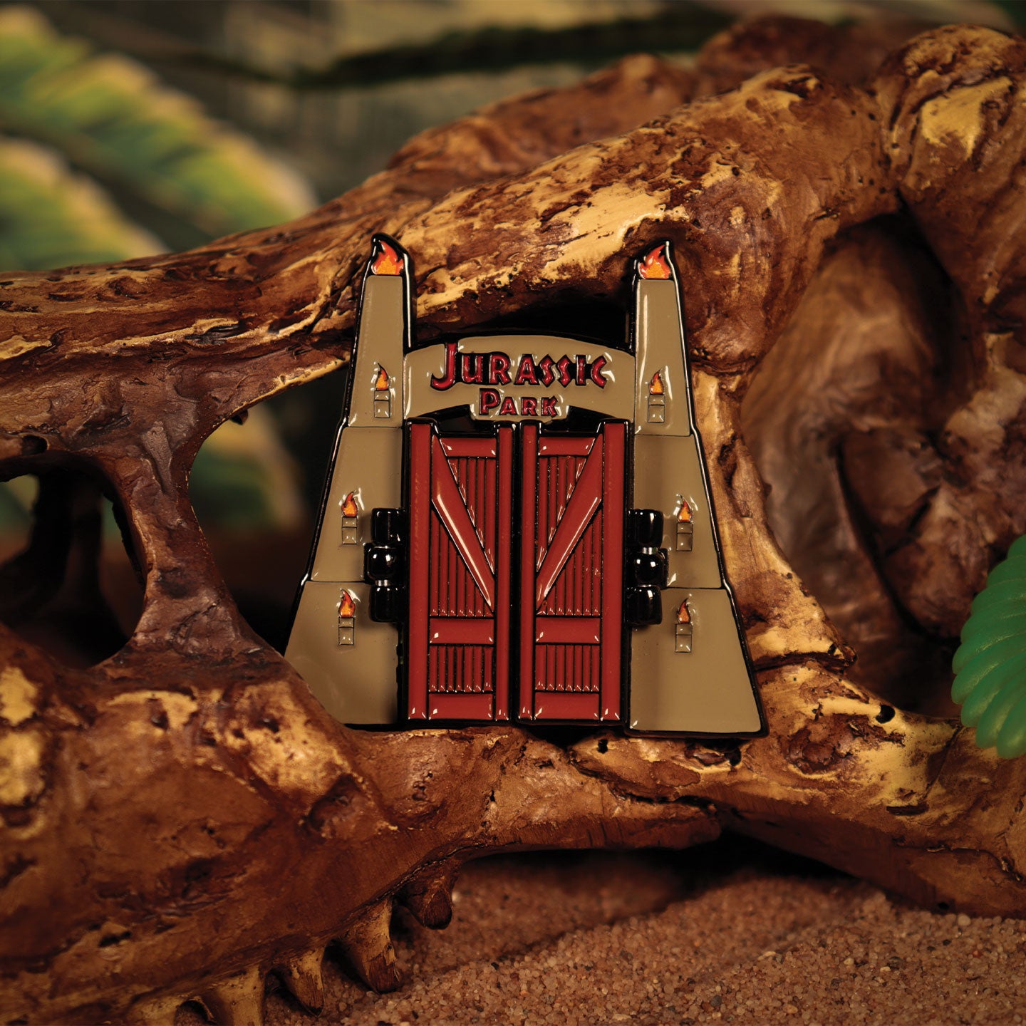 Jurassic Park Gates Limited Edition Hinged Pin Badge