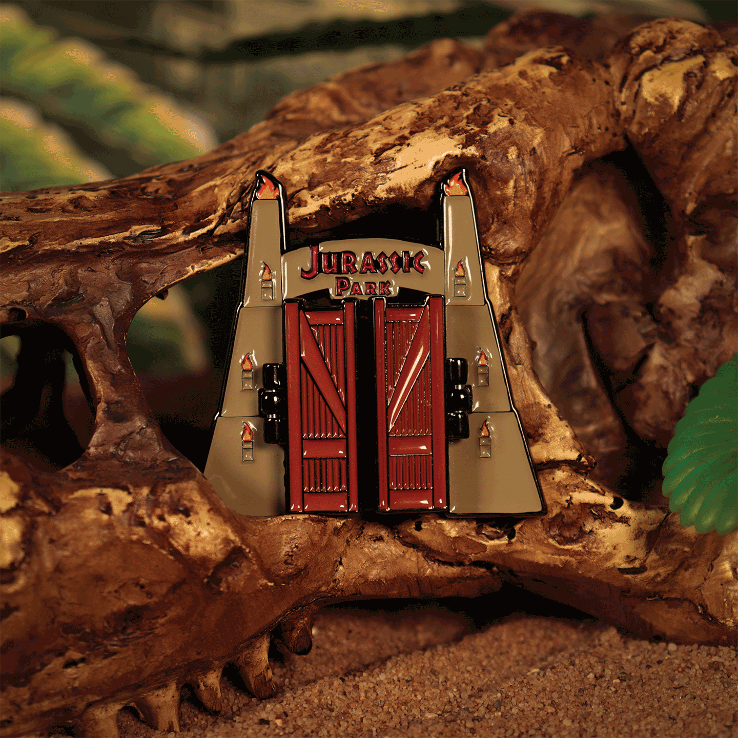 Jurassic Park Gates Limited Edition Hinged Pin Badge